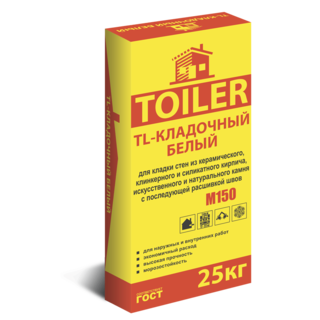 Toiler TL кладочный белый, 25 кг (54)